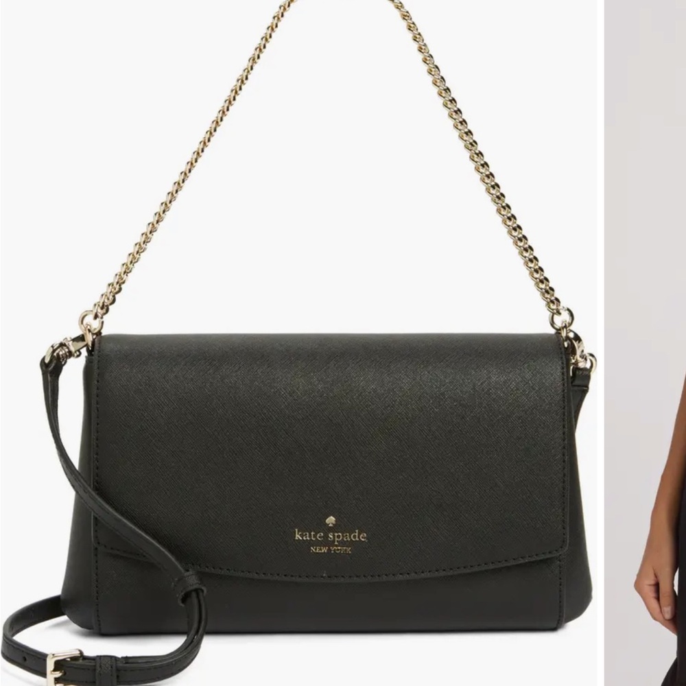 Kate Spade - Convertible Black Crossbody Bag
